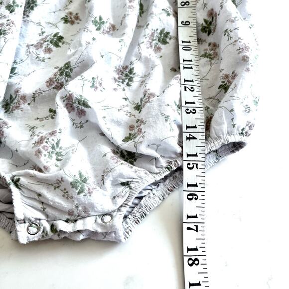 One Child Girls floral lace collar bubble romper size 2 - Picture 6 of 6